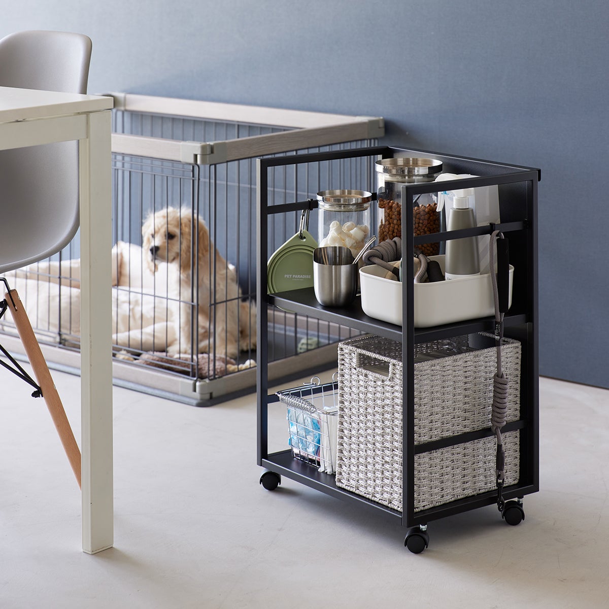 Yamazaki Tower Hidden Storage Wagon | The Container Store